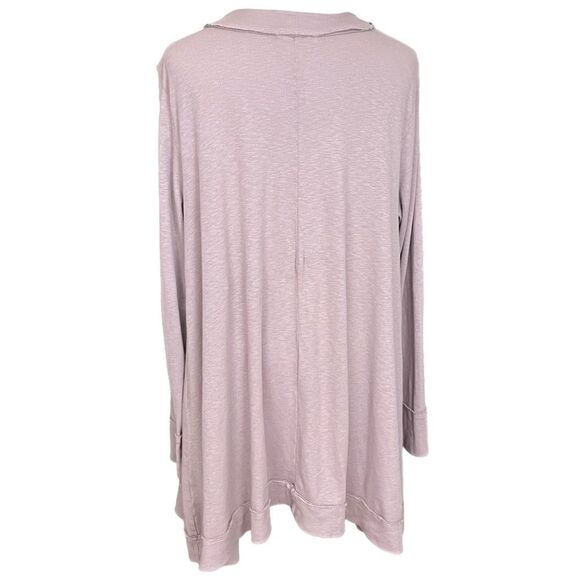 Fresh Produce Lightweight Open Cardigan Dusty Mauve  ONE SIZE - Picture 3 of 6